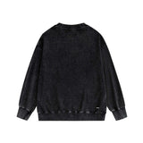 Amiri washed sweatshirt classic letter spider print washed old
