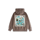 Amiri washed hoodie water estate printing
