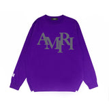 Amiri long sleeve shirts all gray overlapping letterprinting