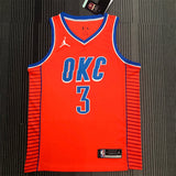 NBA Jerseys 21 Thunder, Flyers, Orange No. 3, Paul