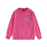 Amiri washed sweatshirt MA printed washed old