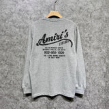 Amiri long sleeve shirts california limited bone crack printing
