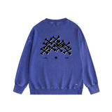 Amiri washed sweatshirt skeleton letter print washed old