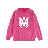 Amiri washed sweatshirt large label print washed old
