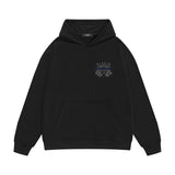 Amiri hoodie splash ink large simple logo sleeve printing