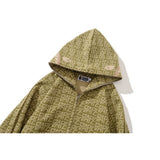 Bathing ape hoode bape desert color street loose