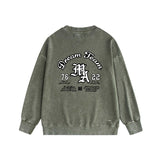 Amiri washed sweatshirt new letter logo printing washed old