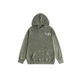 Amiri washed hoodie colorful overlapping letter printing