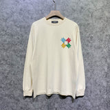 Amiri long sleeve shirts color block simple label set printing