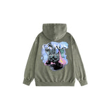 Amiri washed hoodie kedron printing