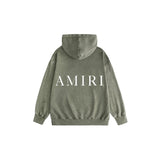 Amiri washed hoodie simple letterprinting