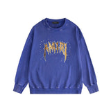 Amiri washed sweatshirt splashed paint bone print washed old