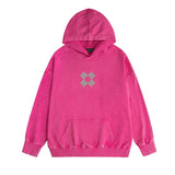 Amiri washed hoodie xiaojian letter group washed and distressed printing