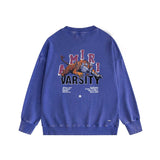 Amiri washed sweatshirt alphabet tiger print washed old