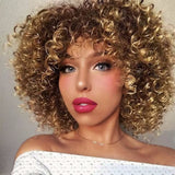 Women's Wigs Short Curly Afro Synthetic Wig