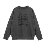 C.e sweatshirt spring & fall c.e double patch batik round neck pullover sweatshirt