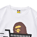 Bathing Ape T Shirt ape man shopping cart Alphabet print short sleeve T-shirt