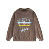 Amiri washed sweatshirt Hollywood rainbow print washed old