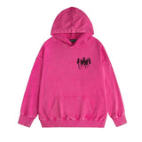 Amiri washed hoodie chain letter distressed printing