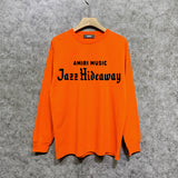 Amiri long sleeve shirts music letterprinting