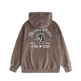Amiri washed hoodie new arrivalletter logo washed distressed printing