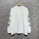 Amiri long sleeve shirts overlapping letter dragon printing