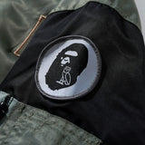 Bathing Ape jacket autumn and winter ape print camouflage sleeve jacket flight suit jacket