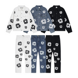 Denim Tears Hoodie Sweatpants Casual Denim Jacket Coat Jeans Suit(Options need to be purchased separately)