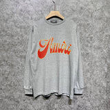 Amiri long sleeve shirts flame gold letterprinting