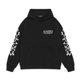 Amiri hoodie new bone sleeve printing