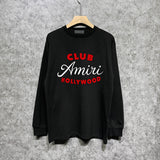 Amiri long sleeve shirts hollywood club printing