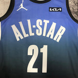 NBA Jerseys 23 season, All-Star, Blue 21, Embiid