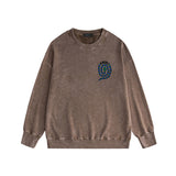 Amiri washed sweatshirt large patchwork colorful snake printing washed and distressed