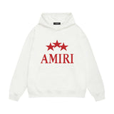 Amiri hoodie red five-pointed star print