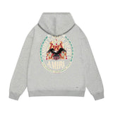 Amiri hoodie oil painting flying eagle printing