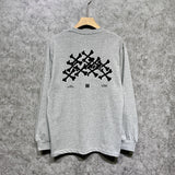 Amiri long sleeve shirts skeleton letterprinting