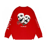 Amiri long sleeve shirts double-sided rose printing