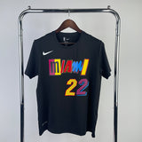 NBA Jerseys Quick Dry Short Sleeve: Season 22, Heat, City Edition, Short Sleeve No. 22, Butler
