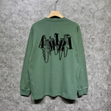 Amiri long sleeve shirts chain letter printing