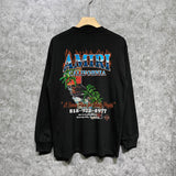 Amiri long sleeve shirts flame island printing