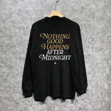 Amiri long sleeve shirts earth letter printing