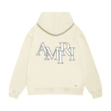 Amiri hoodie overlapping letter print