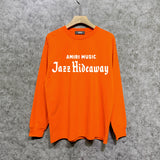 Amiri long sleeve shirts music letterprinting