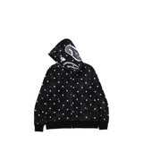 Bathing ape hoode bape polka dot black joint autum