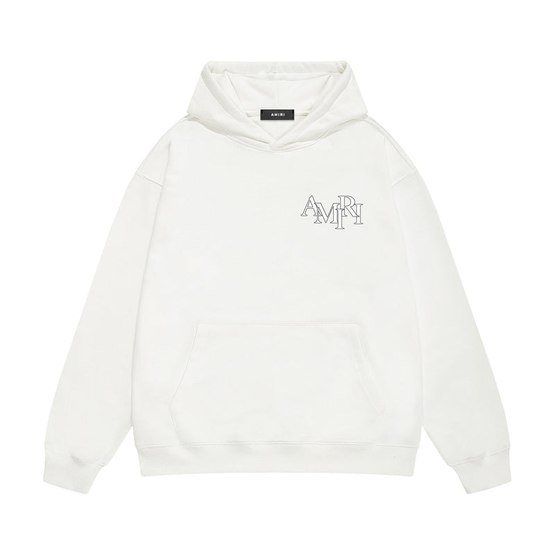 Amiri hoodie overlapping letter print