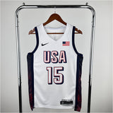 NBA Jerseys 24, Team USA, White 15, Booker