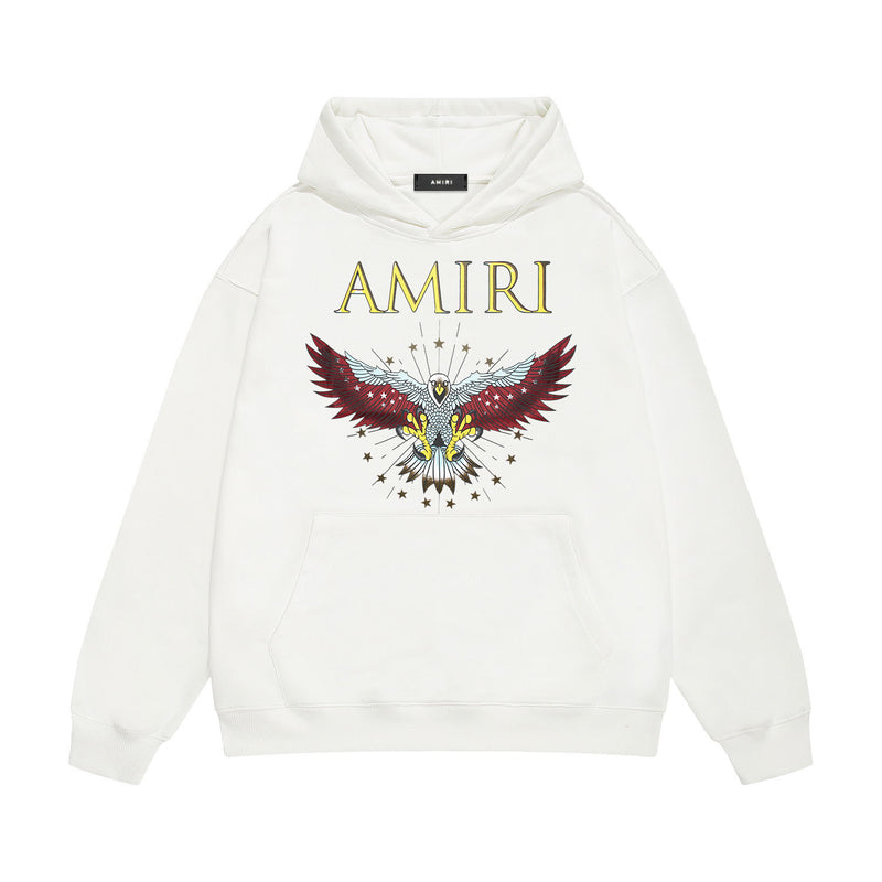 Amiri hoodie five-pointed star flying eagle print