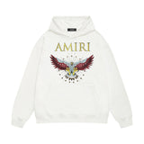Amiri hoodie five-pointed star flying eagle print