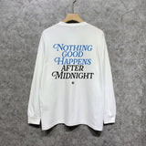 Amiri long sleeve shirts earth letter printing