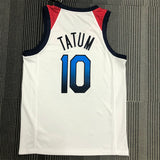 NBA Jerseys 2021 Olympics USA Team White 10, Tatum